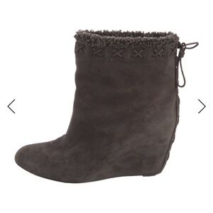 Christan louboutinSuede Wedge Ankle Boots